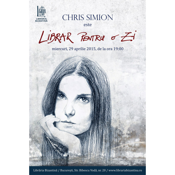 Miercuri, 29 aprilie, ora 19:00 - Librar pentru o zi este Chris Simion