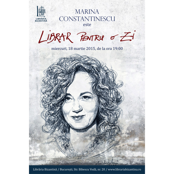 Miercuri, 18 martie, ora 19:00 - Librar pentru o zi este Marina Constantinescu