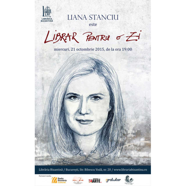 Miercuri, 21 octombrie, ora 19:00 - Liana Stanciu este librar pentru o zi
