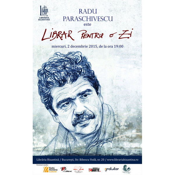 Radu Paraschivescu devine librar pentru o zi - Miercuri, 2 decembrie 2015, ora 19:00