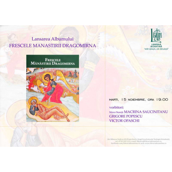 Lansare de album - Frescle manastirii Dragomirna