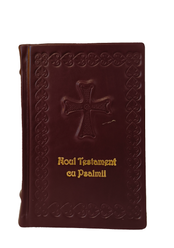 Noul Testament cu Psalmii piele, model brancovenesc