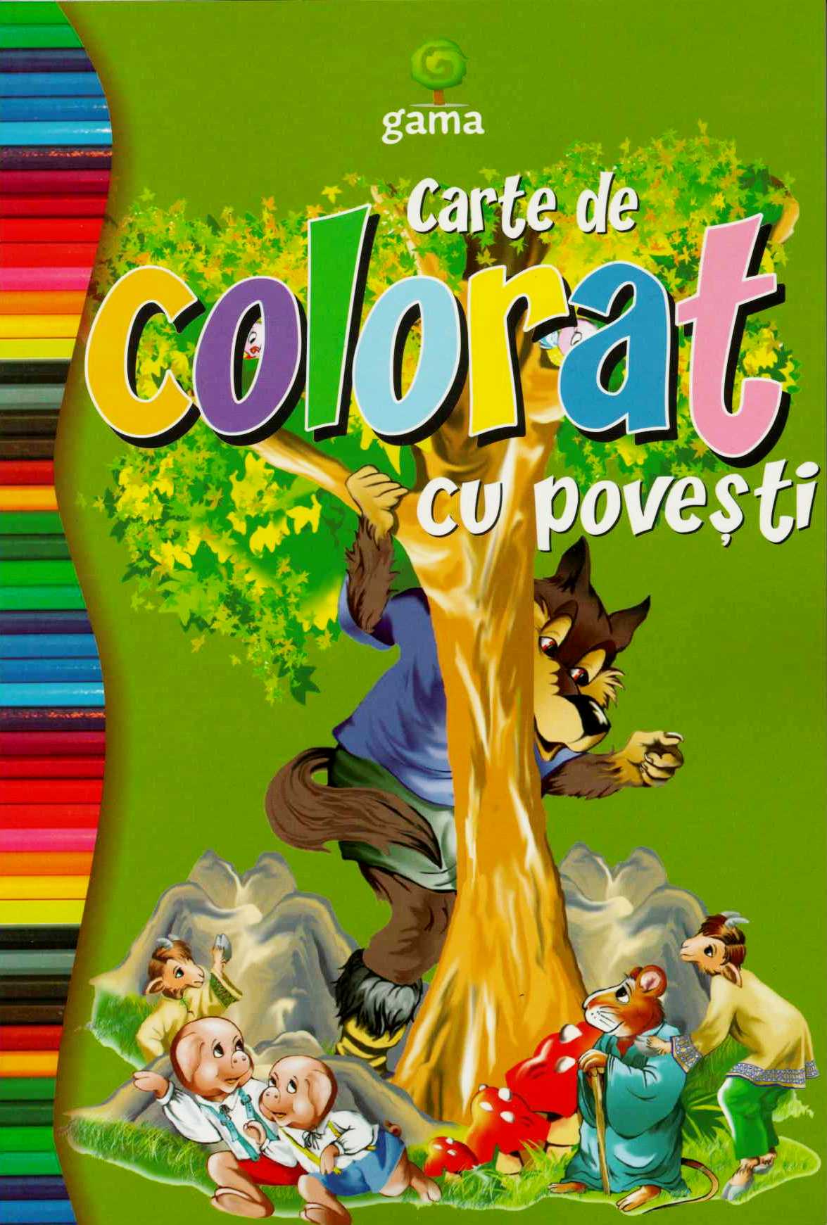 Carte de colorat cu povesti