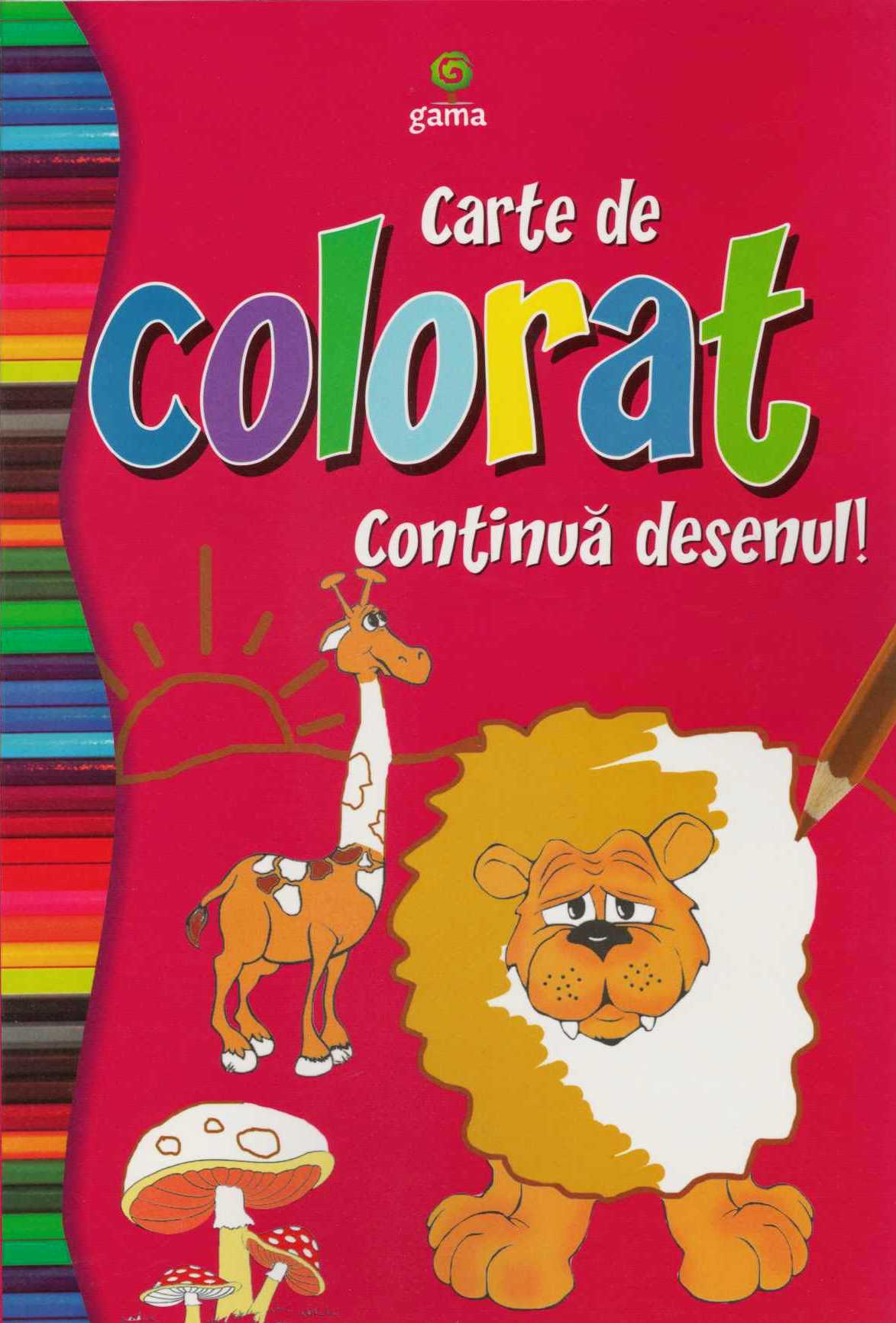 Carte de colorat Continua desenul!