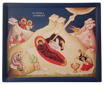 Icoana Nasterea Domnului - Icoana pe lemn, cu pigmenti naturali (reproducere)