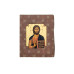 Icoana-Magnet Mantuitorul cu Sfanta Evanghelie deschisa - cu foita de aur si matase, pe lemn (reproducere), 5/6 cm 