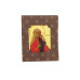 Icoana-Magnet Sfanta Ana - Icoana cu foita de aur si matase, pe lemn (reproducere), 5/6 cm 